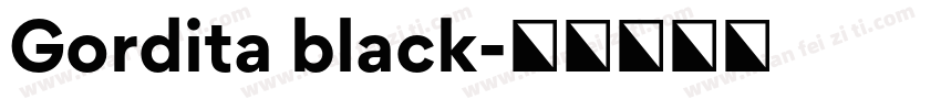 Gordita black字体转换